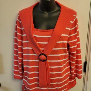 Christopher and Banks Sailor neck pink shirt